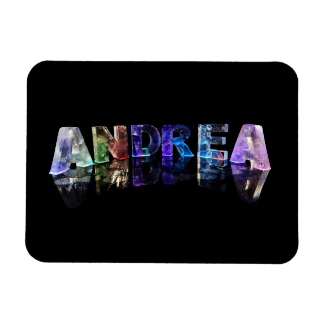 Namn Andrea i Ljus Magnet (Horisontell)