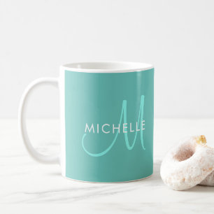 Namn Anpassningsbar för inledande monogram Light T Kaffemugg