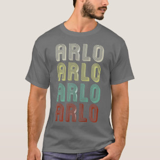 Namn är Arlo i Retro Vintage Disco Funny T Shirt
