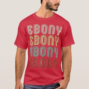 Namn är ebony in Retro Vintage Disco Funny T Shirt
