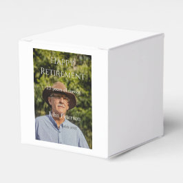 namn-år för fotot från lycklig pension presentaskar