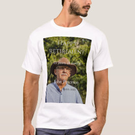 namn-år för fotot från lycklig pension t shirt