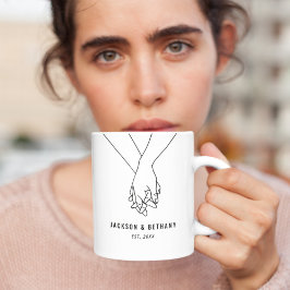 Namn & År För Paret Kaffemugg