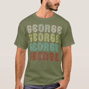 Namn är George i den berömda Retro-Vintagen Disco T Shirt