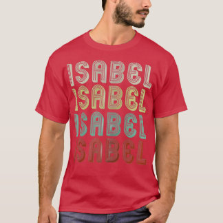 Namn är Isabel i Retro Vintage Disco Funny T Shirt