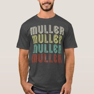 Namn är muller i Retro Vintage Disco Funny T Shirt