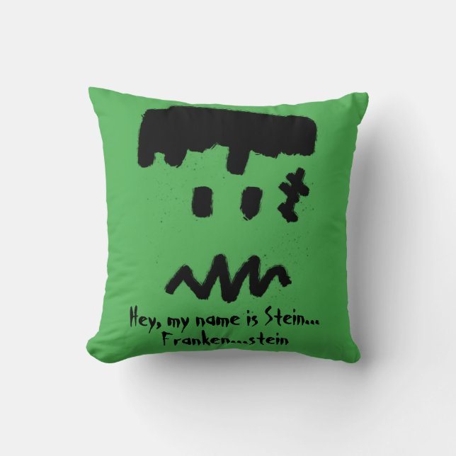 Namn är Stein... Frankenstein Kudde (Framsida)
