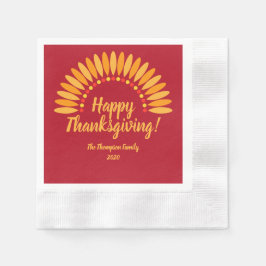  Namn-årsskiftet happy thanksgiving Pappersservett