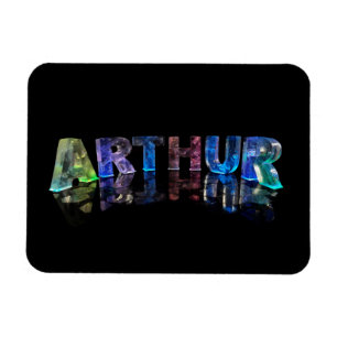 Namn Arthur i ljus Magnet