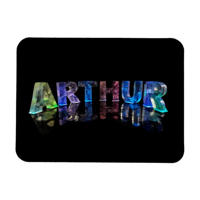 Namn Arthur i Ljus Magnet (Horisontell)