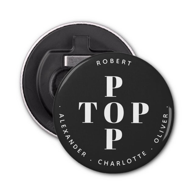 Namn av den främsta Personligen Far Pappa Flasköppnare (Framsidan)