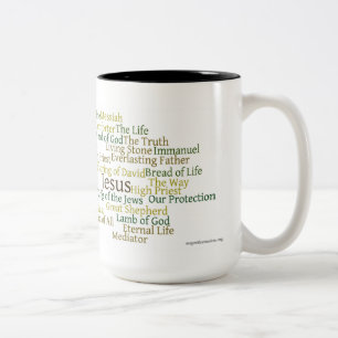 Namn av den Jesus 15oz kaffemuggen Två-Tonad Mugg