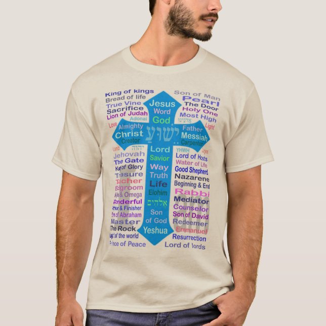Namn av Gud och Jesus T Shirt (Framsida)
