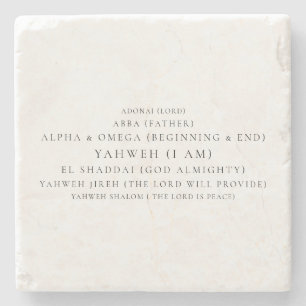 Namn av Gud Typografi Christian  Stenunderlägg