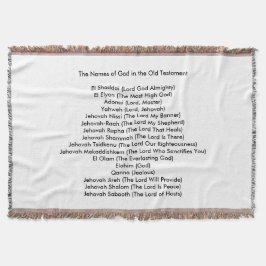 Namn av guden i den gammala testamentkastfilten filt