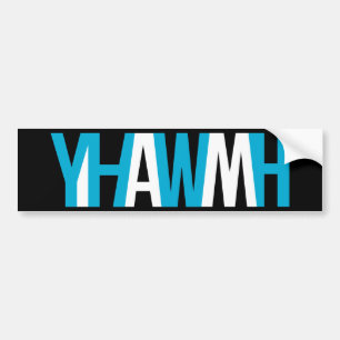Namn av guden - YHWH "MIG FÖRMIDDAG ", Bildekal