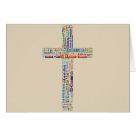 Namn av gudkor hälsningskort