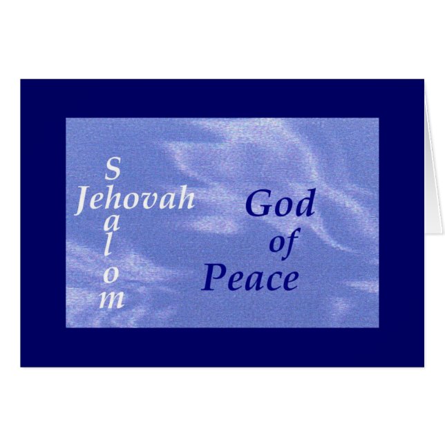 Namn av gudScripturesamlingen Hälsningskort (Framsidan Horizontal)