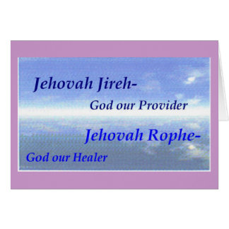 Namn av gudScripturesamlingen Hälsningskort