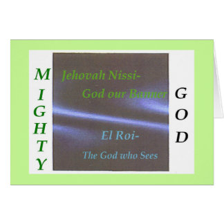 Namn av gudScripturesamlingen Hälsningskort