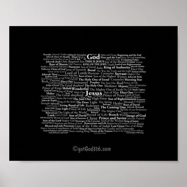 Namn av Jesus gotGod316.com Poster (Framsidan)