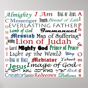 Namn av Jesus Poster