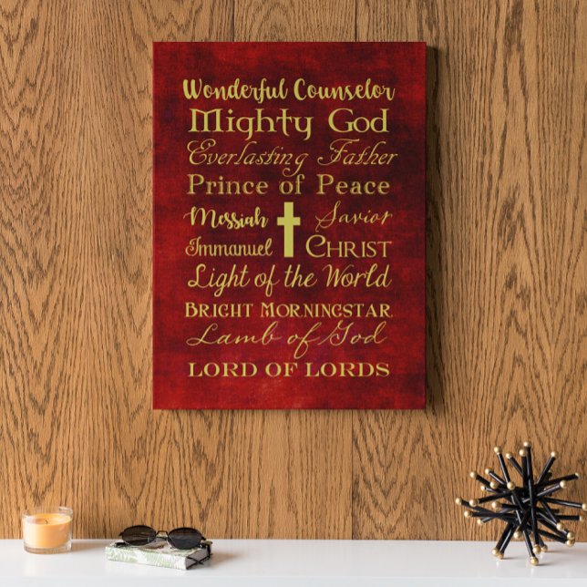 Namn av Jesus Wrapped Canvas Skriv ut (Skapare uppladdad)