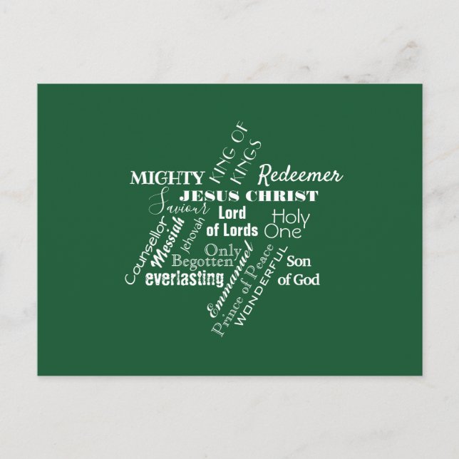 Namn av julleskjulet vykort (Framsida)