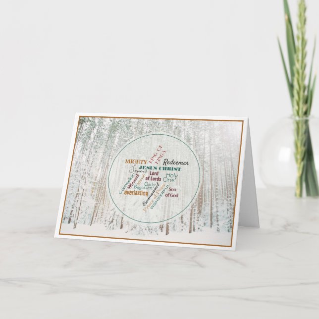 Namn av julljulfotopapport med Helgdag Helgkort (Framsida)