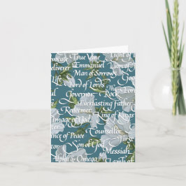 Namn av Kristus Calligraphy Kort