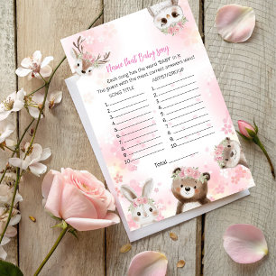Namn Baby Sång-spel - Woodland Girl Theme