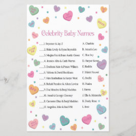 Namn Baby Shower Game