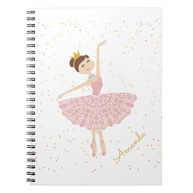namn ballerina anteckningsbok (Framsidan)