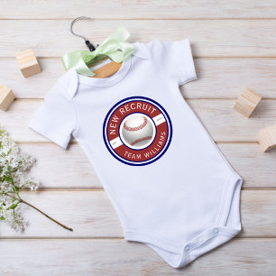 namn baseball logotyp i Anpassningsbarna New Recru T Shirt