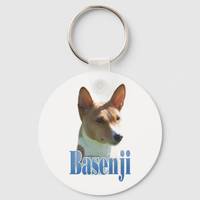 Namn Basenji Nyckelring (Framsida)