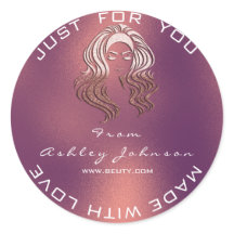 Namn Beauty Salon Glitter koppar Ro tack Lux