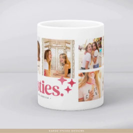 Namn Besties Collage Photo Mugg