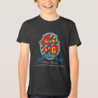 Namn betydelse Gideon riddare lejon och krona T Shirt