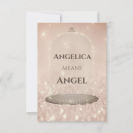 Namn Betyder Angelica Glitter Ro Sweet 16:e Inbjudningar