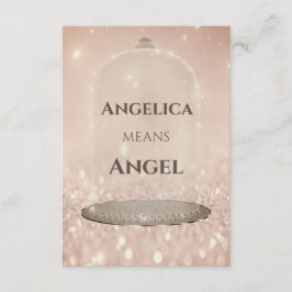 Namn Betyder Angelica Glitter Ro Sweet 16:e Inbjudningar