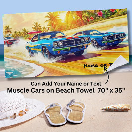 Namn, blå muskelvagn på Sandy