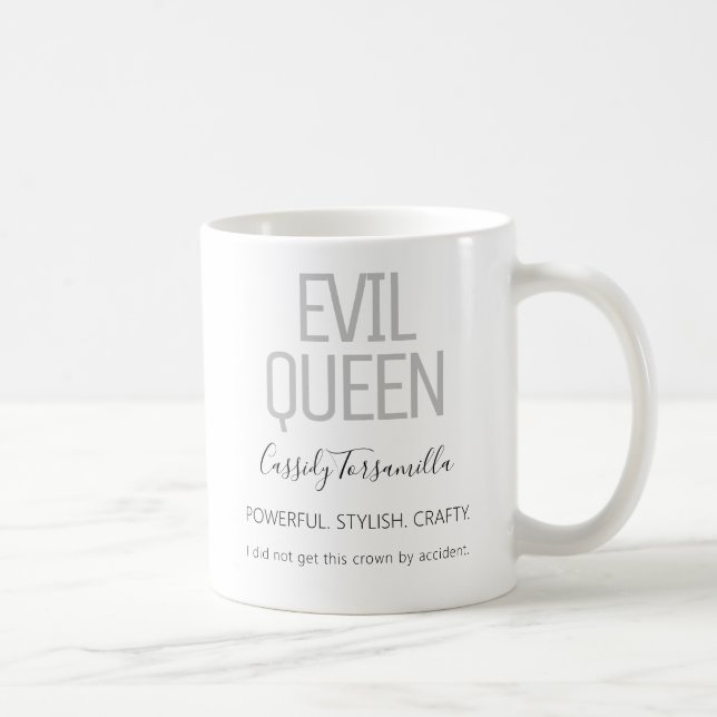 Namn Black Grått Evil Queen Kaffemugg (Höger)