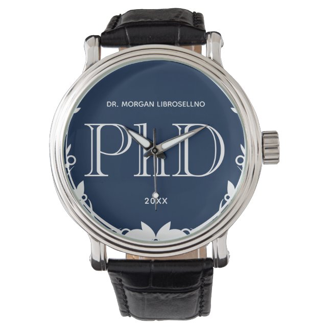 Namn Blue PhD Studenten Armbandsur (Framsida)