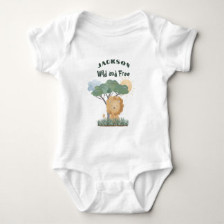 Namn Boho Lejon Jungle Safari Ett av två tvillingc T Shirt