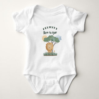 Namn Boho Lejon Jungle Safari Ett av två tvillingc T Shirt