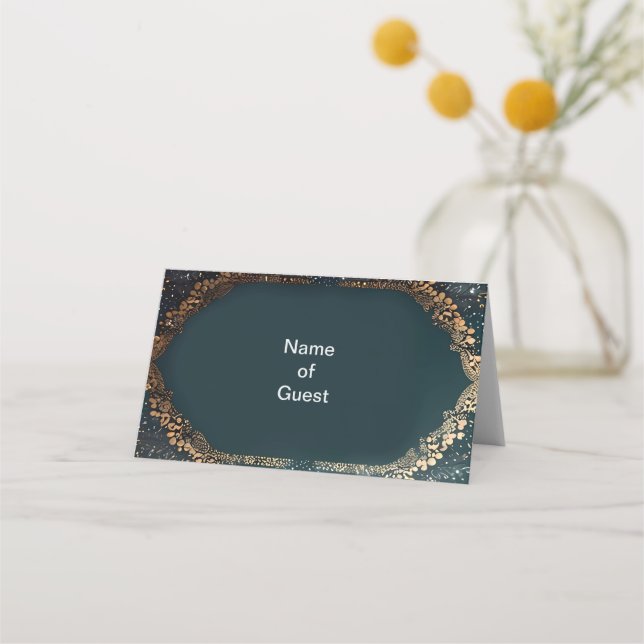 Namn bricka för bröllop bord ställe placeringskort (Framsida)