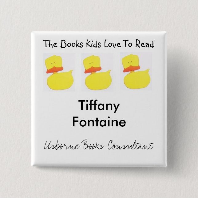 Namn bricka för Usborne bokanka Knapp (Framsida)