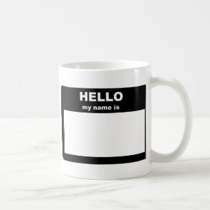 Namn bricka - HEJEN mitt namn är Kaffemugg