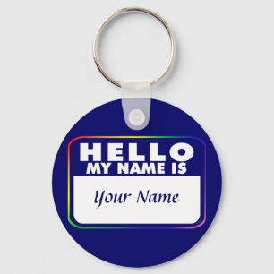 Namn bricka-mall nyckelring