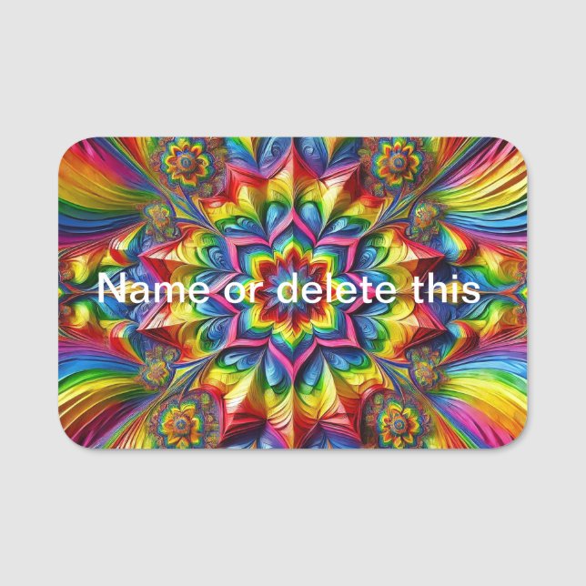 Namn bricka med HBT TQ Färg Namnbricka (Framsida)